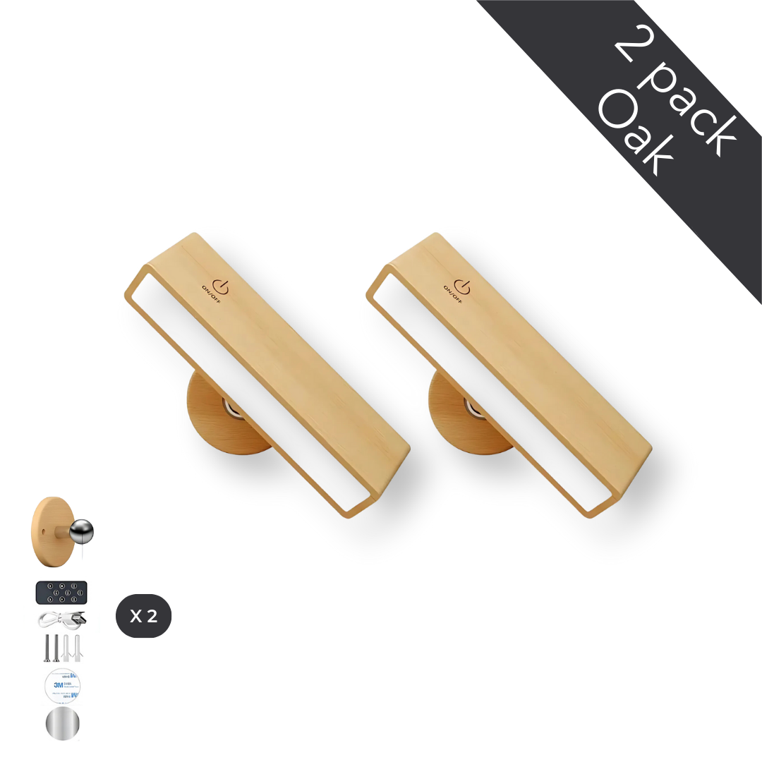 Nordik Houten Wandlamp