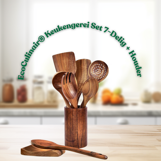 EcoCulinair® Keukengerei Set 7-Delig + Houder