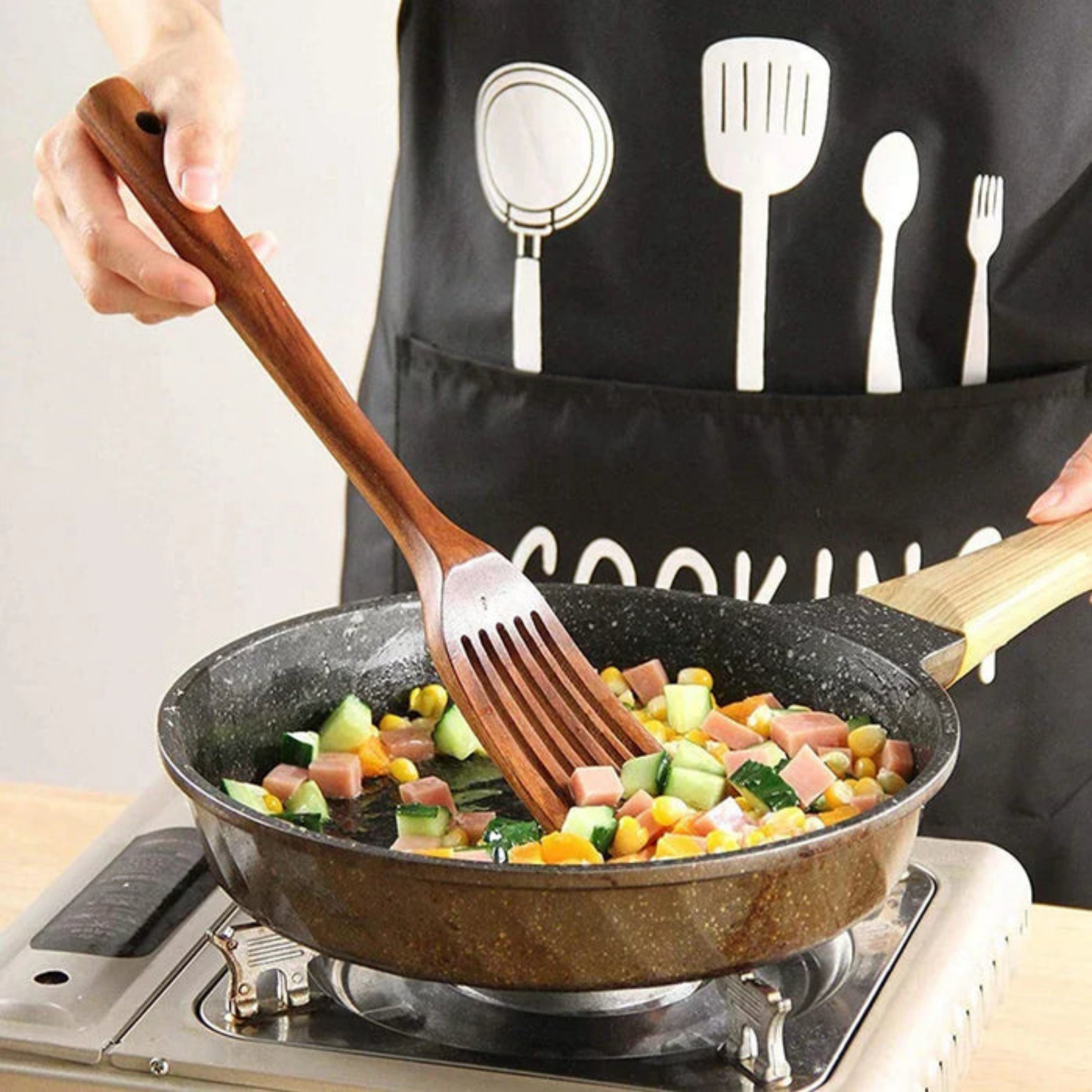 EcoCulinair® Keukengerei Set 7-Delig + Houder