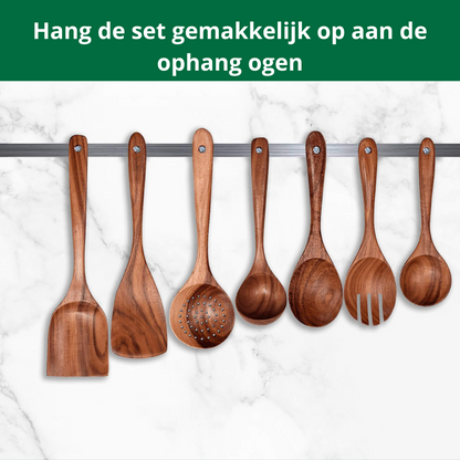 EcoCulinair® Keukengerei Set 7-Delig + Houder